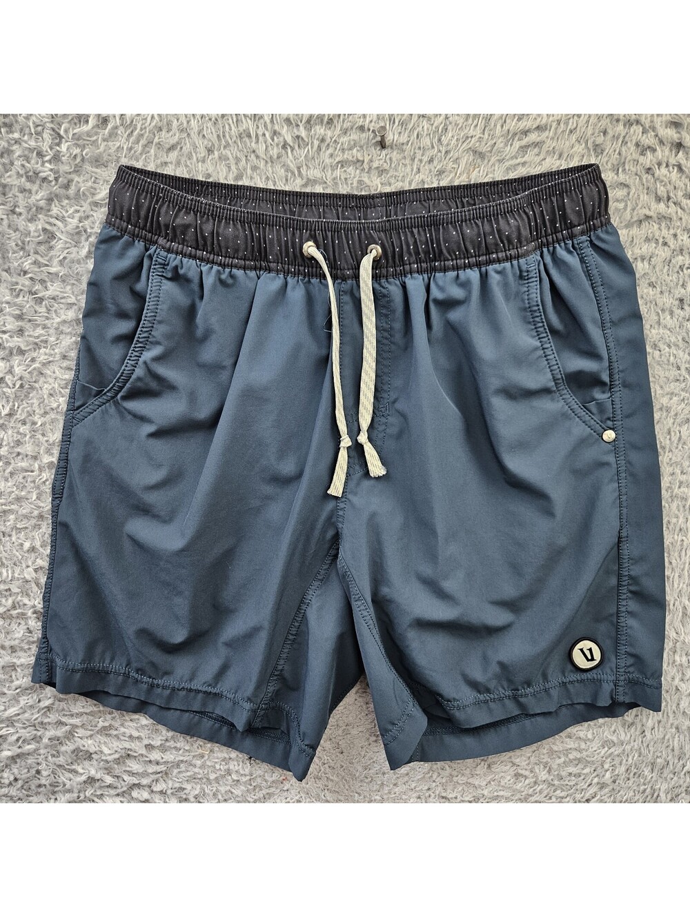 VUORI Kore Shorts Lined Blue Men Medium (Fits 30-33x7) *String Tips Gone